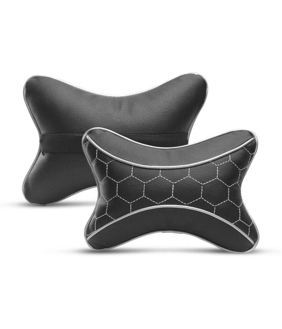 Auto Hub Neck Cushions Set of 2 Black