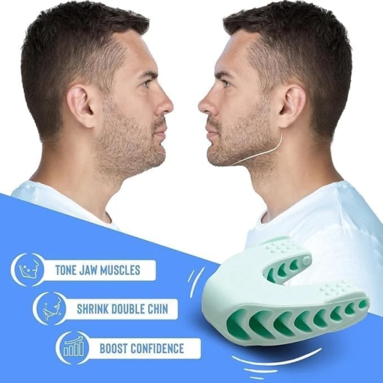 KIT & CO Facial Exerciser Jawline Exerciser for Men and Women ? Tighten, Tone & Strengthen, Target your jawline, chin, lips and cheekbones - Food-grade Silicone