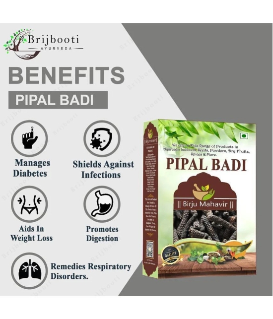 BrijBooti Pipal badi (400 Gm) | Long Pepper | Pippali | Pipali | Peepali | Black Pepper