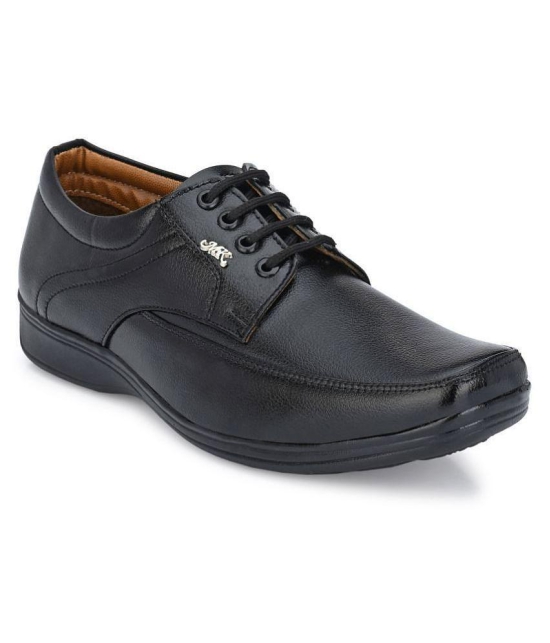 Leeport - Black Mens Oxford Formal Shoes - None