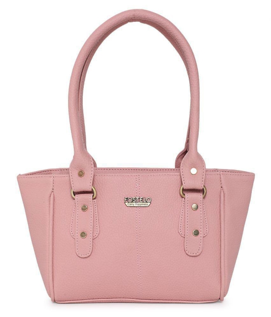 Fostelo - Light Pink  PU Shoulder Bag - Light Pink