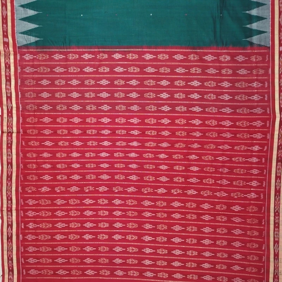 Bomkai Cotton Ikat Saree