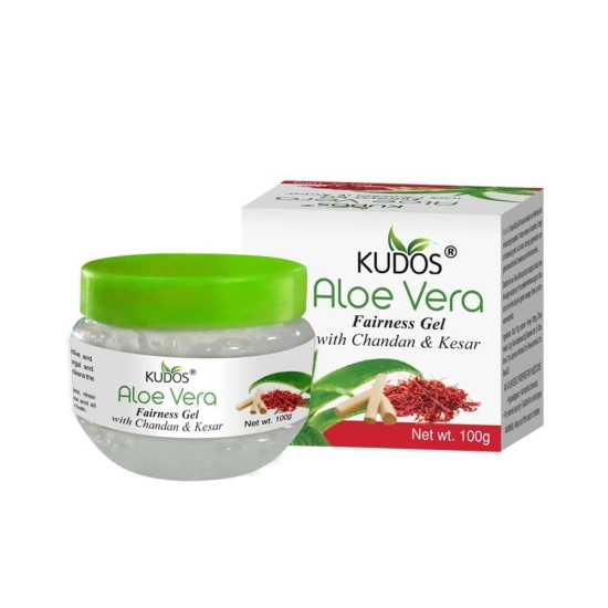 Kudos Aloevera Fairness Gel Chandan Kesar | 100G | Pack of 2