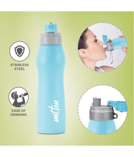 Milton Active 1000 Stainless Steel Water Bottle, 885 ml, Sky Blue - Sky Blue