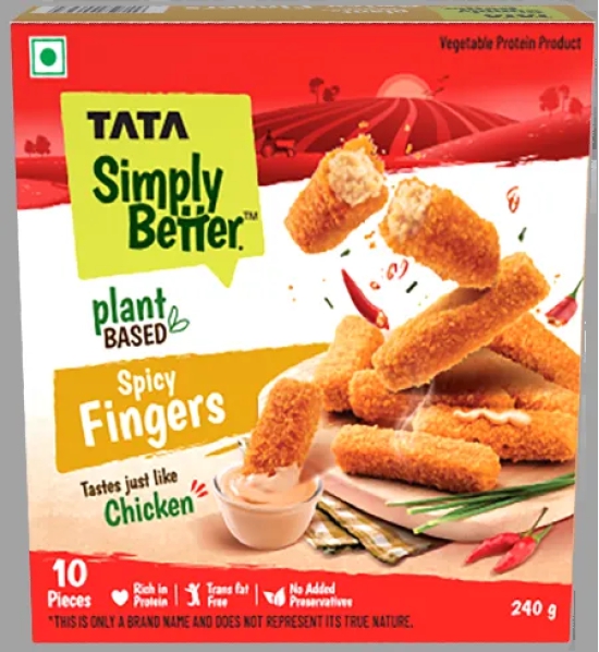 Tata Simply Better Plant-Based Spicy Fingers 240g