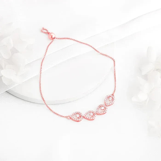 Rose Gold Peary Love Bracelet