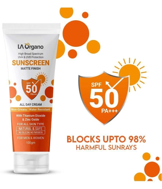 LA ORGANO - SPF 50 Sunscreen Cream For All Skin Type ( Pack of 1 )