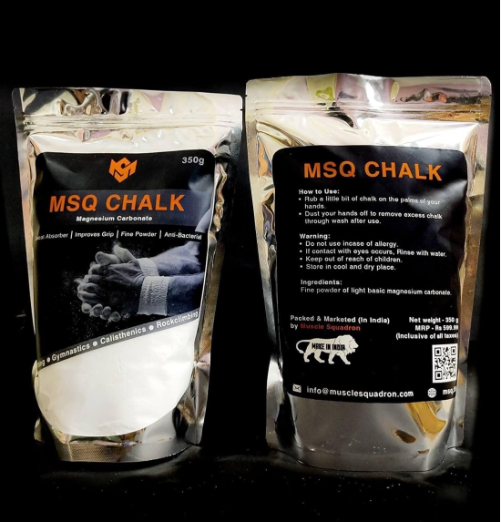 Muscle Squadron Gym Chalk Powder- Magnesium Carbonate Powder (350gm)