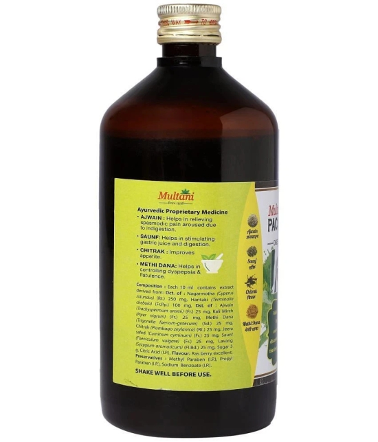 Multani Pachmeena Tonik Digestion Syrup | Improves Appetite | Natural Stomach 450 Ml