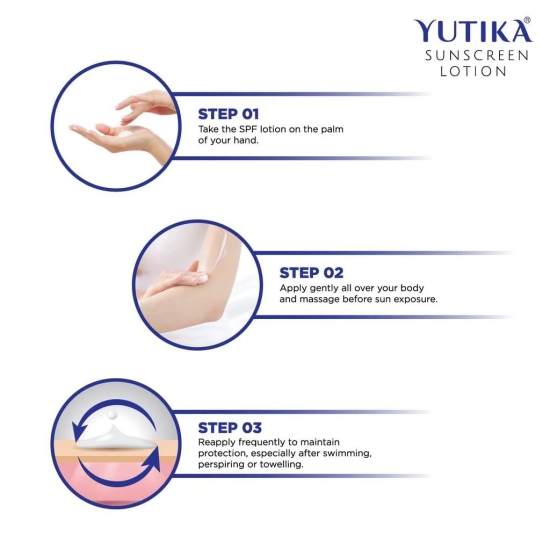 Yuthika Sunscreen Lotion 100ml with Lip Balm 10gx2Pcs, Sunscreen SPF 30 PA+++ with UVA & UVB Protection