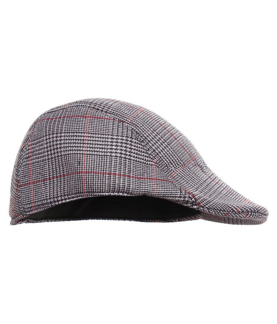 Zacharias Men''s Checkered Golf Cap (I-02) - Gray