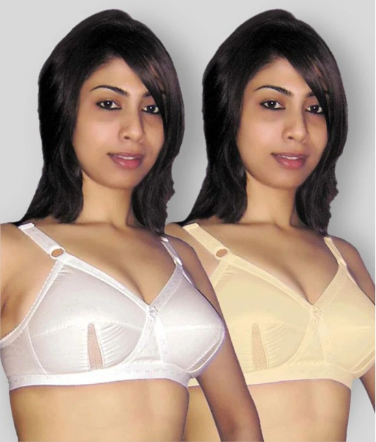 Selfcare Multi Color Non-Padded Bra Pack of 2 - 36B