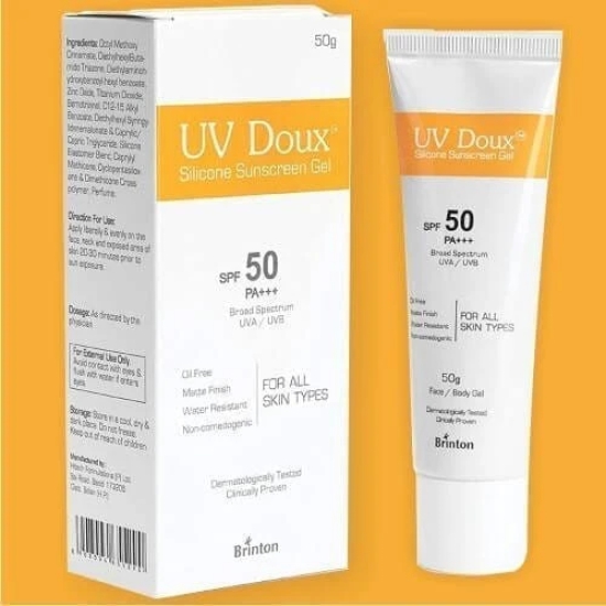 UV Doux Silicone Sunscreen Gel SPF 50 PA+++ 50gm