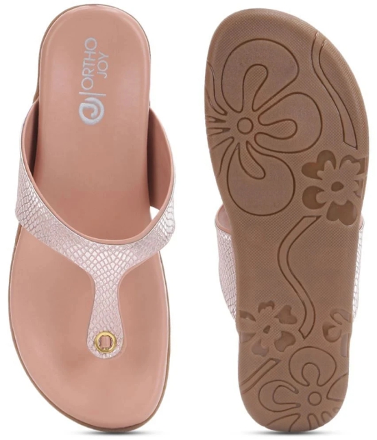 ORTHO JOY - Pink Womens Flats - None