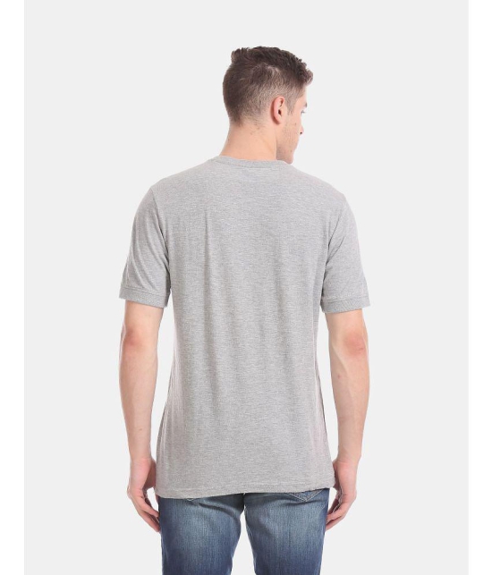 Aeropostale - Cotton Regular Fit Grey Men's T-Shirt ( Pack of 1 ) - None