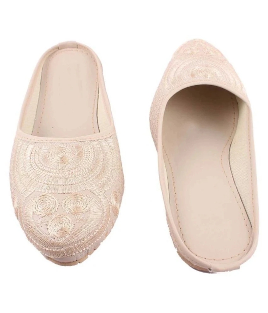 Raj - Beige Womens Mules - None