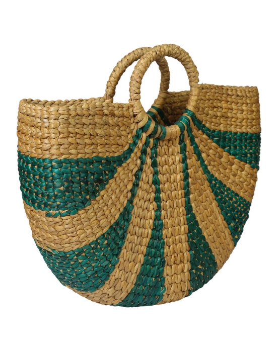 Assamese Hand Weaving Turtle Bamboo Bag-L 15.5