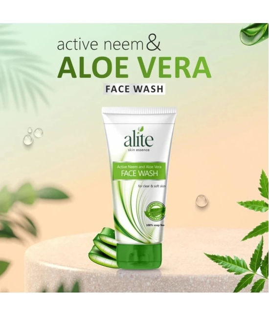 Alite Active Neem & Aloe Vera Face Wash Enriched with Vitamin E( 70g Each)- Pack of 6