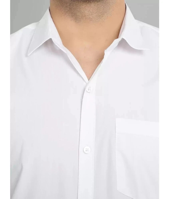 VERTUSY - White Cotton Regular Fit Mens Casual Shirt ( Pack of 1 ) - None