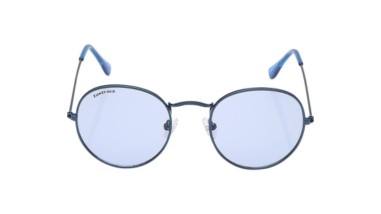 Blue Round Unisex Sunglasses (M259BU7V)