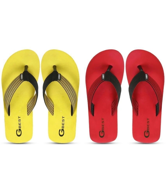 GBest Multicolor Mens Thong Flip Flop - None