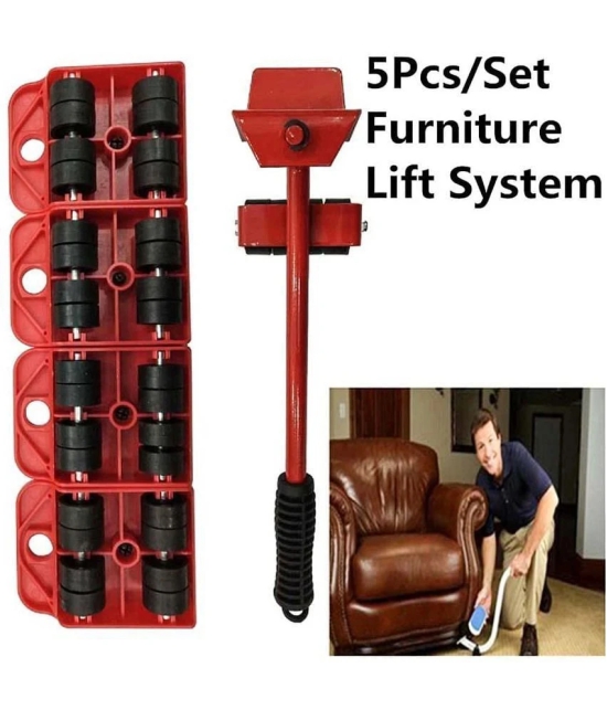 Furniture Lifter/Shifter ToolFurniture Shifting Tool Heavy Furniture Appliance Lifter and Mover Tool Set Easy Convenient Moving Tools Heavy Move Furniture Can Easily Lift Heavy - Red