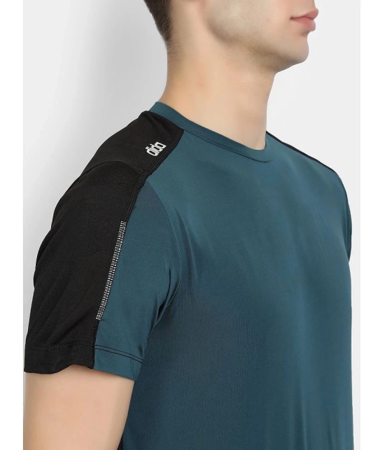 Dida Sportswear Sea Green Polyester Regular Fit Mens Sports T-Shirt ( Pack of 1 ) - None