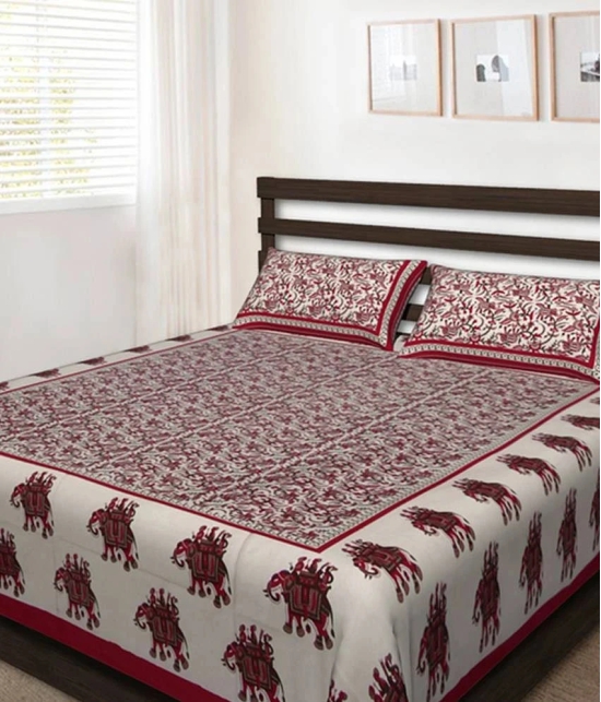 Uniqchoice King Cotton Floral Bed Sheet