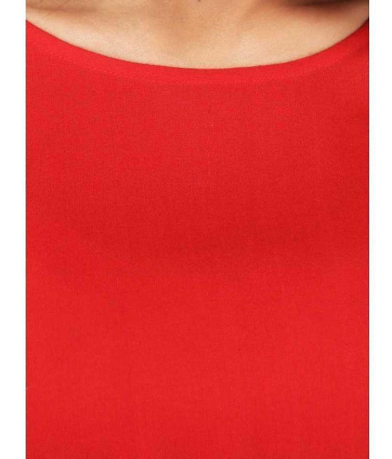 Smien - Red Rayon Womens Tunic ( Pack of 1 ) - None