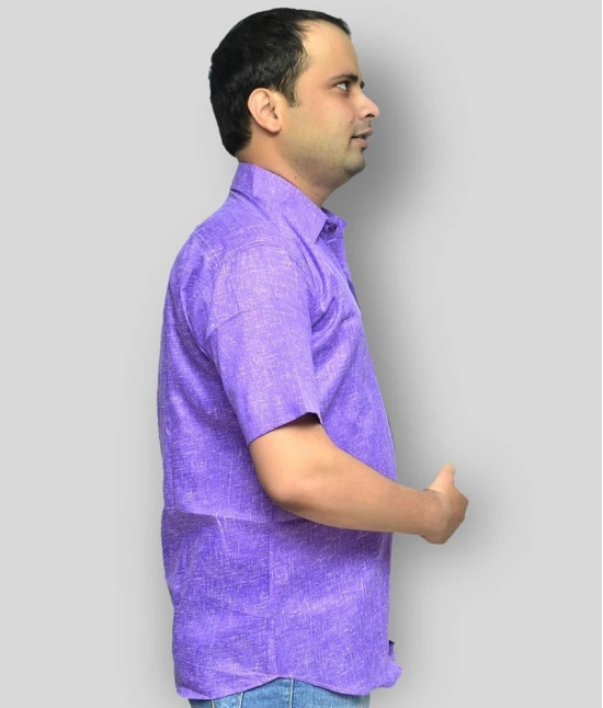 DESHBANDHU DBK Linen Regular Fit Mens Formal Shirt - Purple ( Pack of 1 ) - None