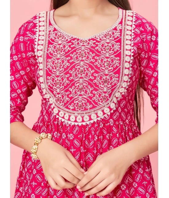 Aarika Pink Cotton Girls Kurta and Sharara Set ( Pack of 1 ) - None