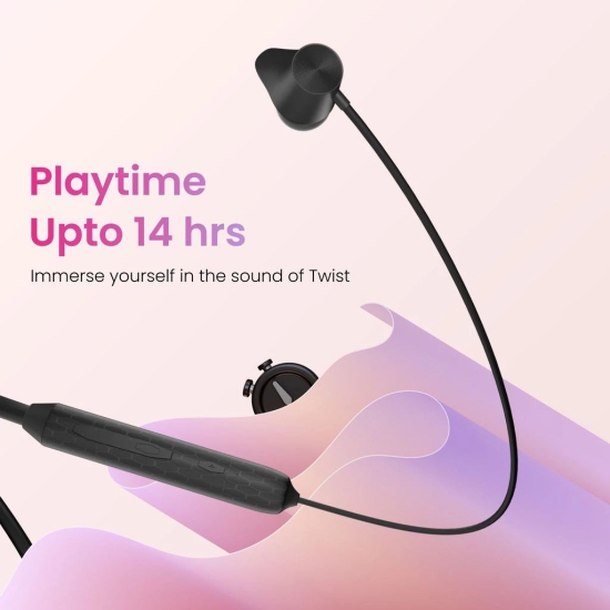 Hammer Twist In-Ear Bluetooth Neckband With Upto 14 Hours Playback