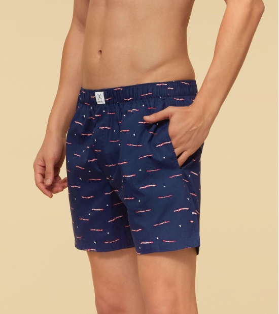 Savanna Cotton Boxers Driftwood Blue XL