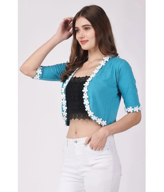 Affair Cotton Womens Shrugs - Blue ( Single ) - None