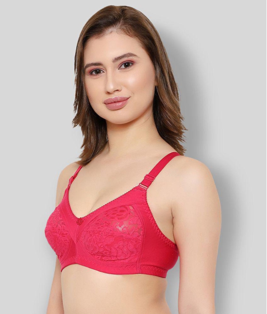 KYODO - Pink Cotton Blend Non - Padded Women's Everyday Bra ( Pack of 1 ) - 42B