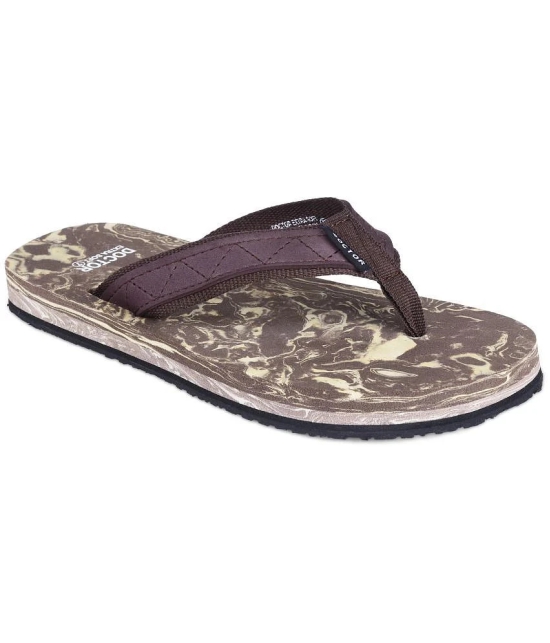 DOCTOR EXTRA SOFT - Brown Rubber Daily Slipper - None