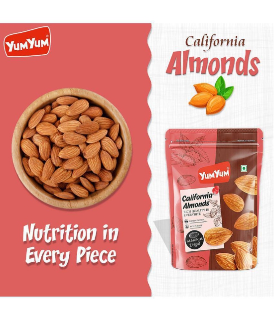 YUM YUM 100% Natural California Almonds & Cashews 1kg Dry Fruits (500 g Each)