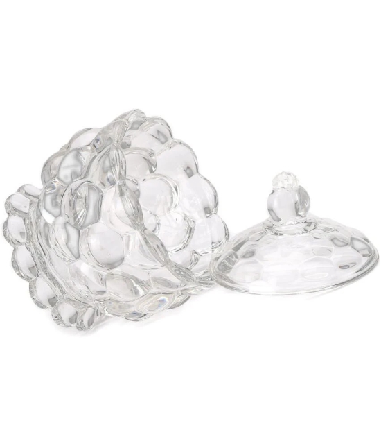 Somil - Multi Use Bowl Glass Candy Bowl 150 mL ( Set of 1 ) - Transparent