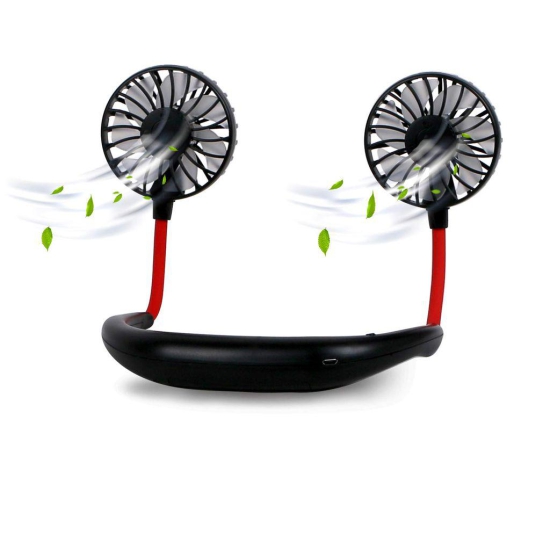 Portable Hanging USB Rechargeable Wearable Neck Fan