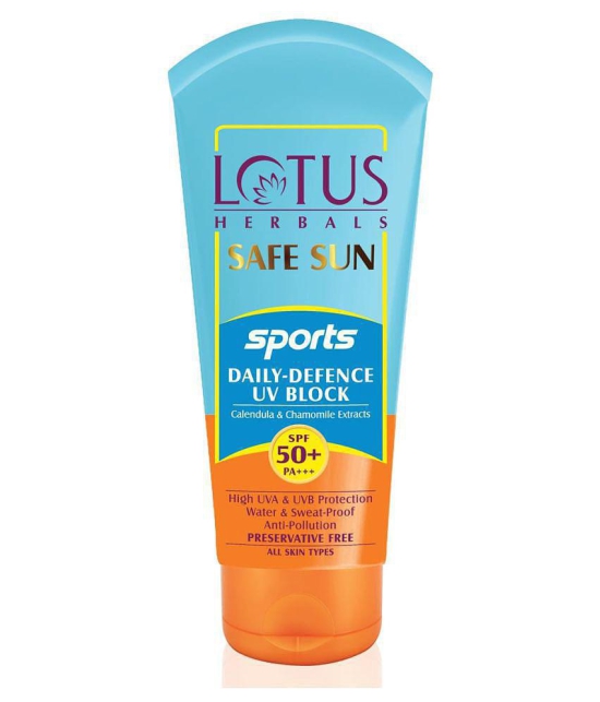 Lotus Herbals Safe Sun Sports Daily-Defence Uv Block Spf-50 80g