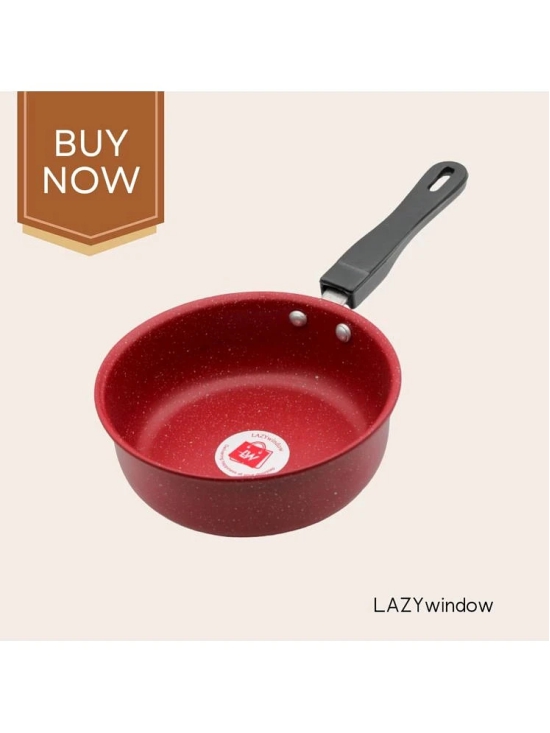 LAZYWINDOW Sauce & Tea Stainer Maroon Hard Anodised Non-Stick Cookware Sets ( Set of 1 )