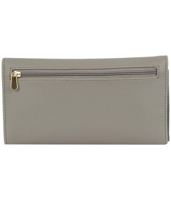 Enoki - Grey Melange Faux Leather Purse - Grey Melange