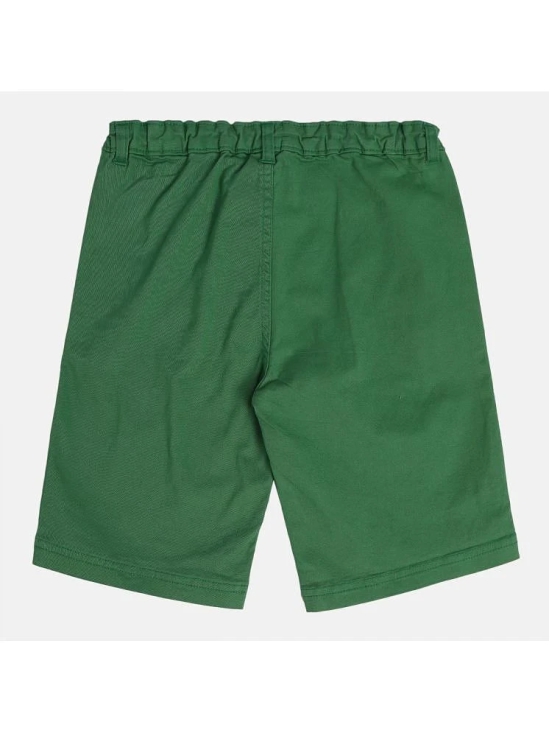 MINI KLUB - Green Cotton Boys Shorts ( Pack of 1 ) - None