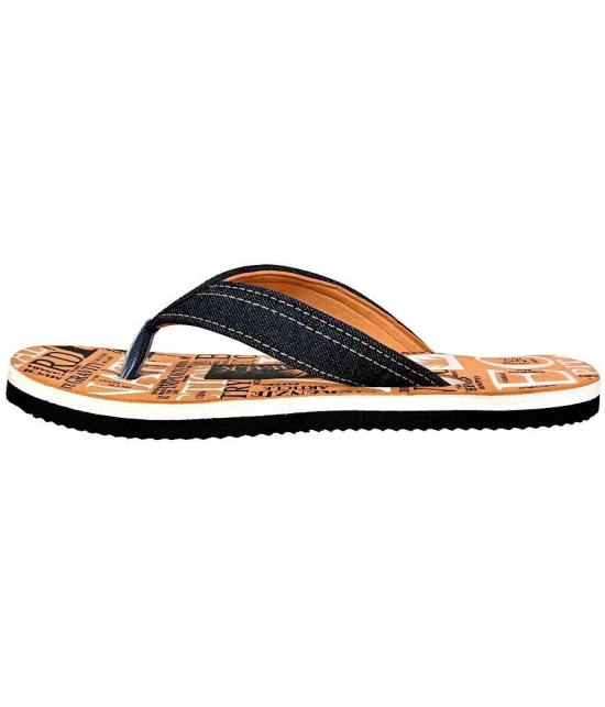 GRASS WALK Tan Mens Thong Flip Flop - None