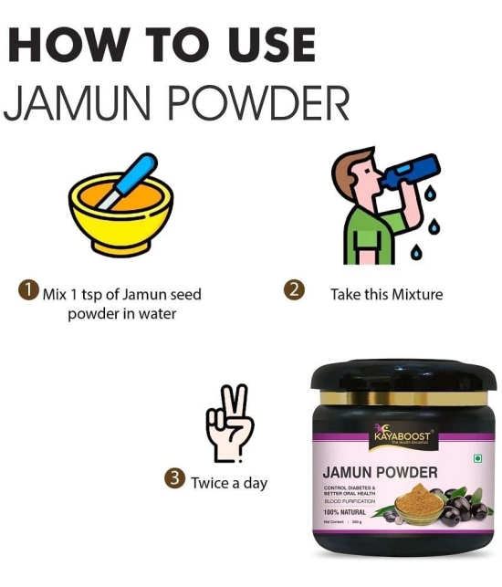 KAYABOOST Jamun Seed Powder for Diabetes (200 g)