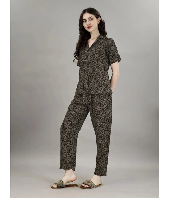 Smarty Pants Olive Cotton Womens Nightwear Nightsuit Sets ( Pack of 1 ) - None