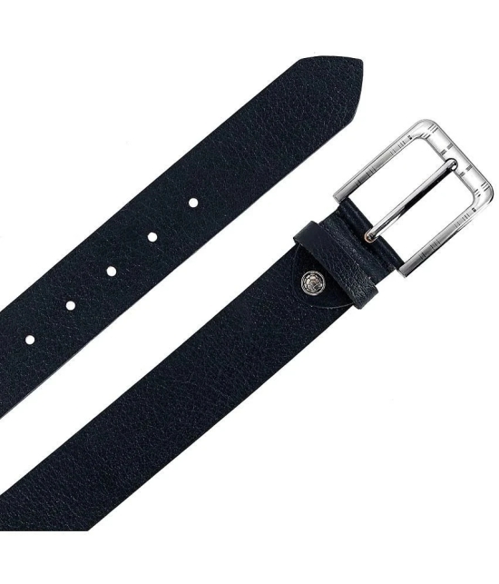 Leather World - Black 100% Leather Mens Formal Belt ( Pack of 1 ) - None