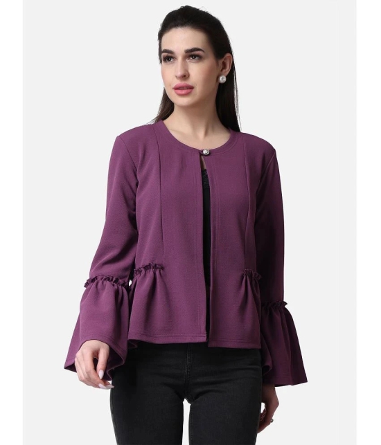 POPWINGS Polyester Blend Womens Shrugs - Purple ( Single ) - None