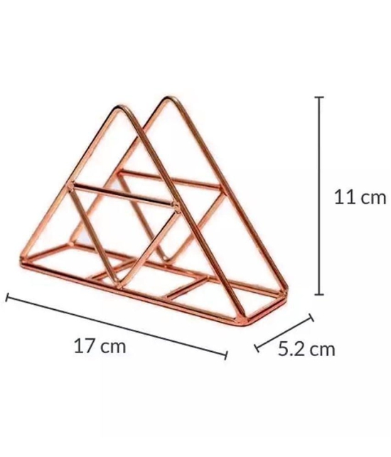 HOMSSY Iron and Mild steel Napkin Holder 1 Pcs - Copper