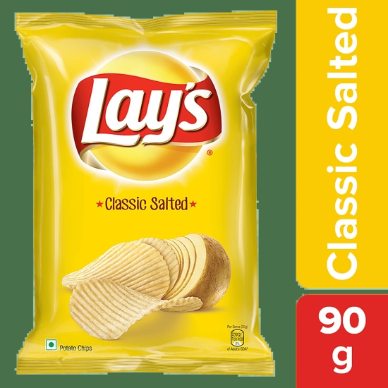 Lays Potato Chips - Simple Classic Salted, 90 G Pouch